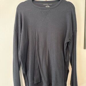 American Eagle Charcoal Knit Pullover